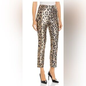 Leopard Jacquard Ankle Pants by Vince Camuto